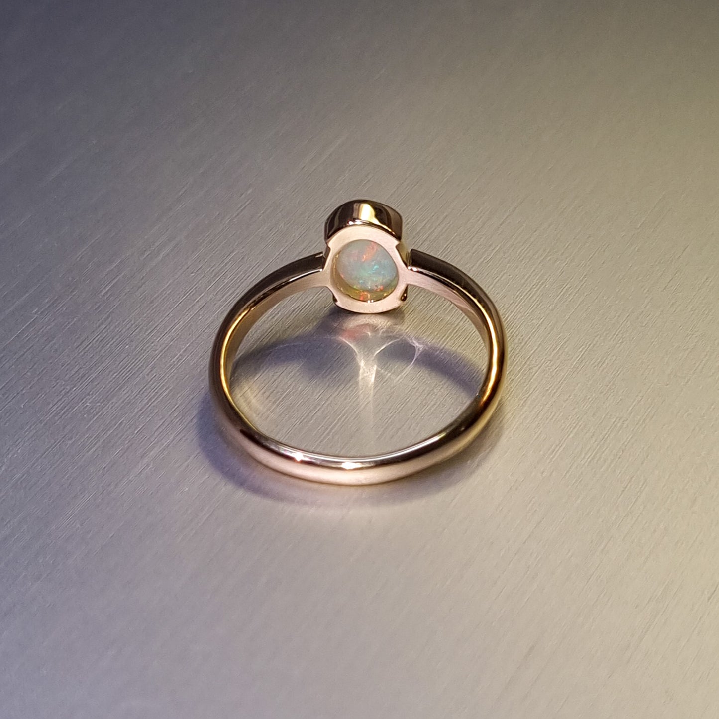 Solid Opal Gold Ring