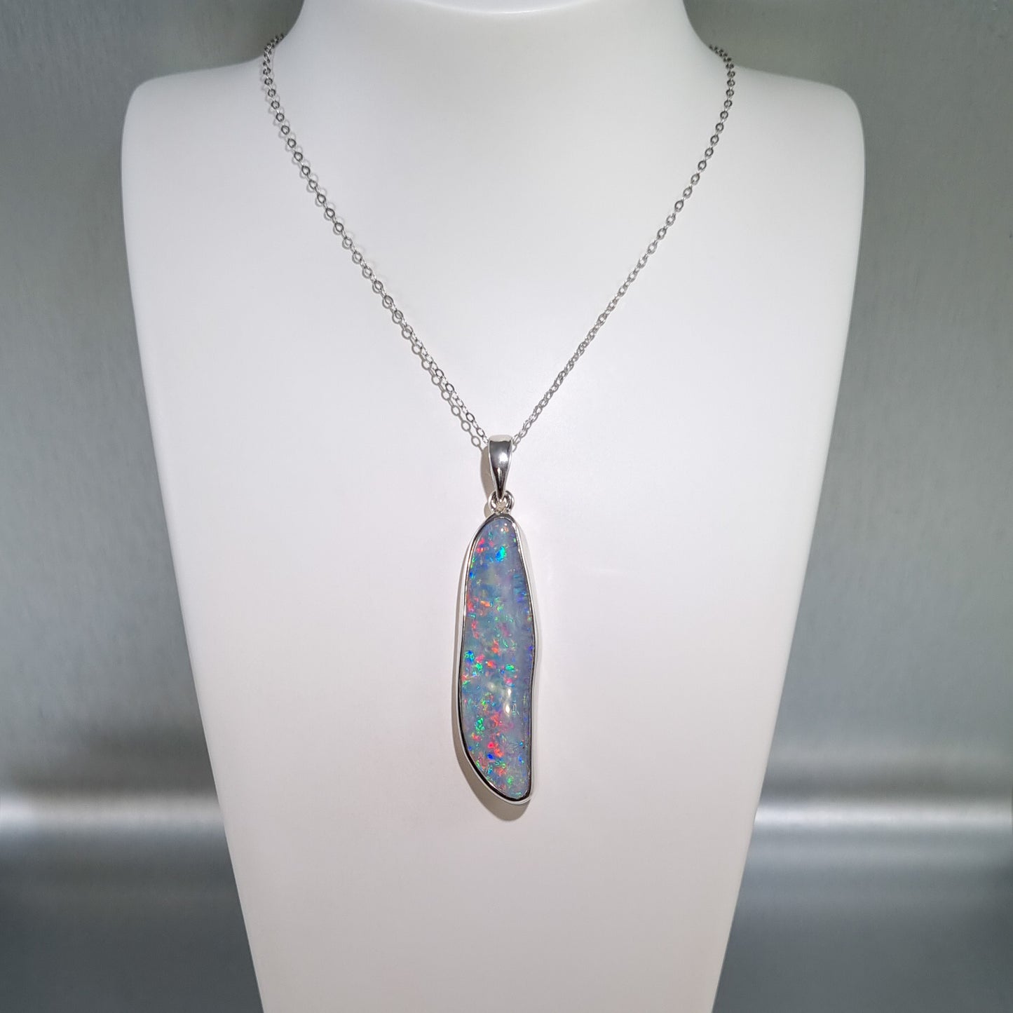 Solid Carved Opal Pendant