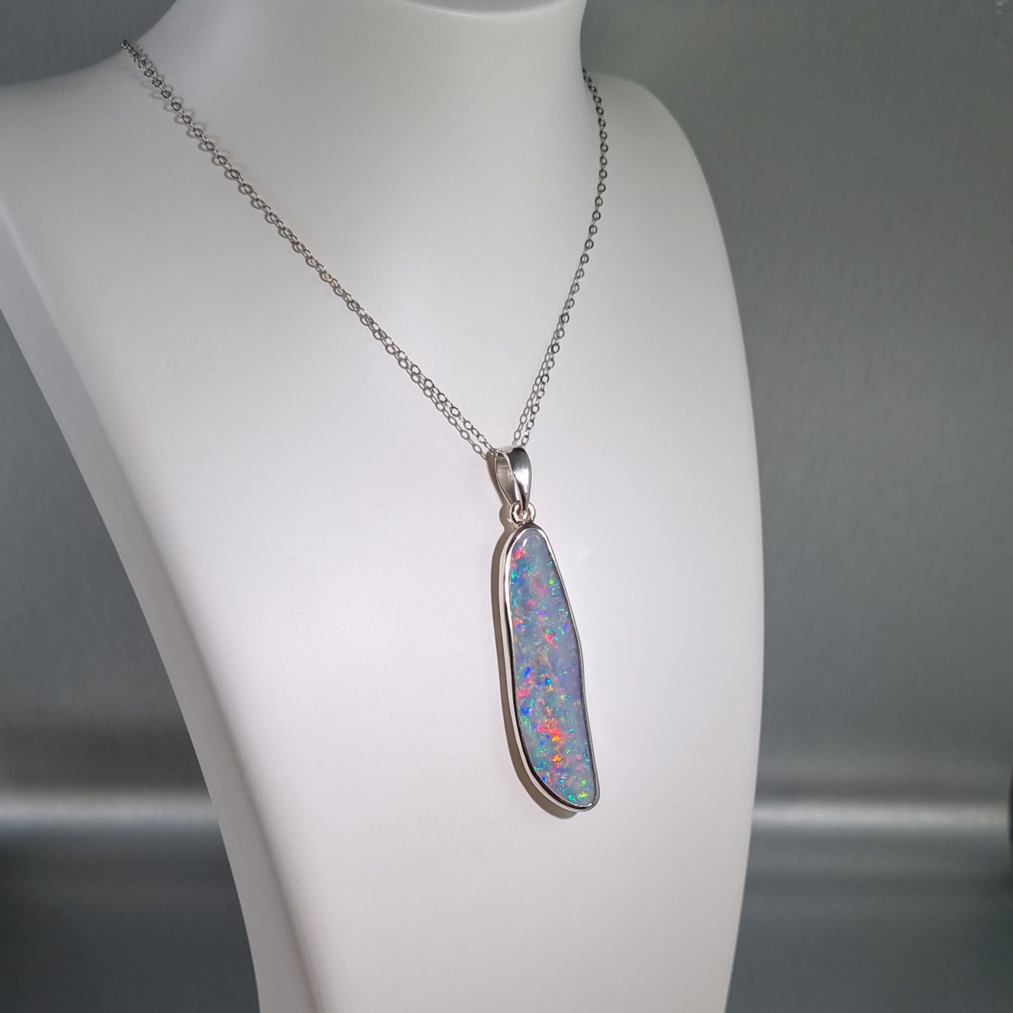 Solid Carved Opal Pendant