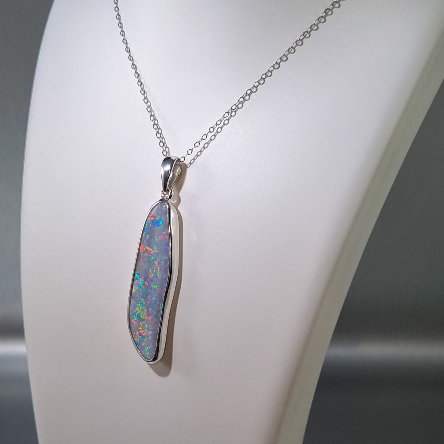 Solid Carved Opal Pendant