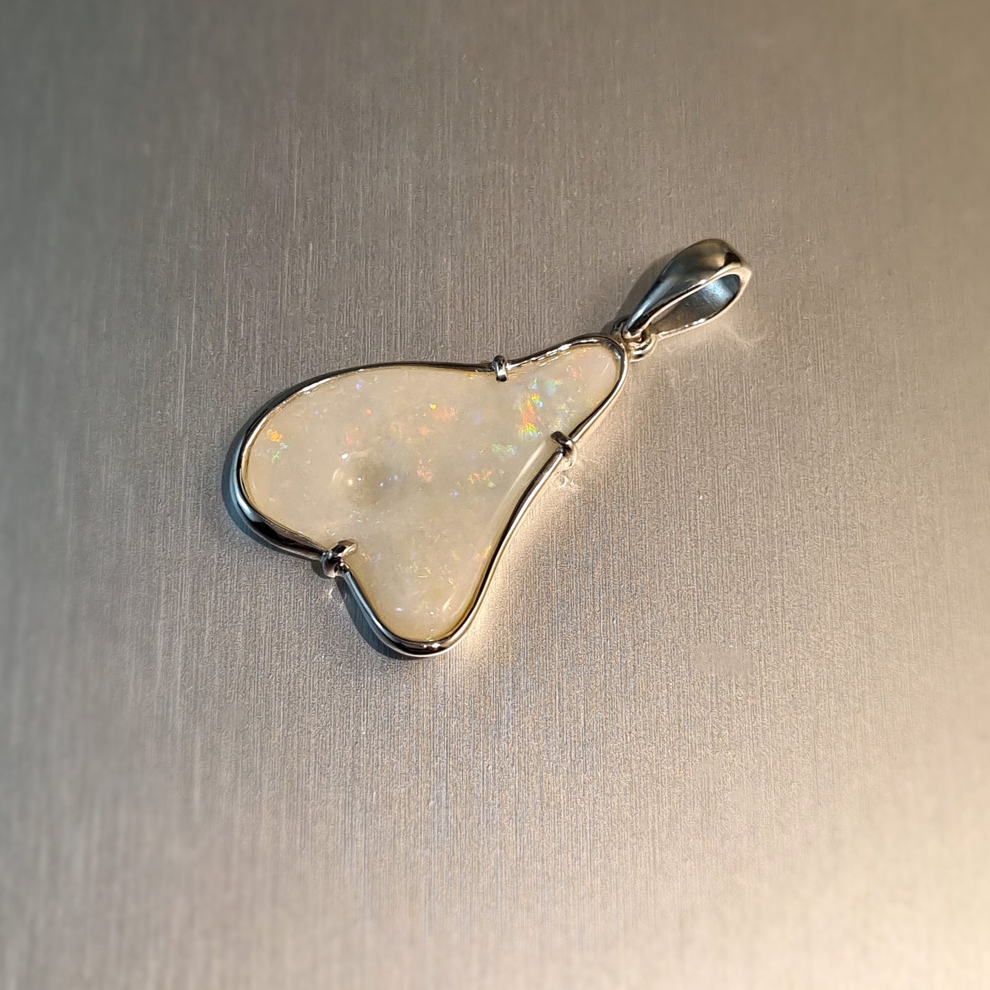 Coober Pedy Solid Carved Opal Pendant
