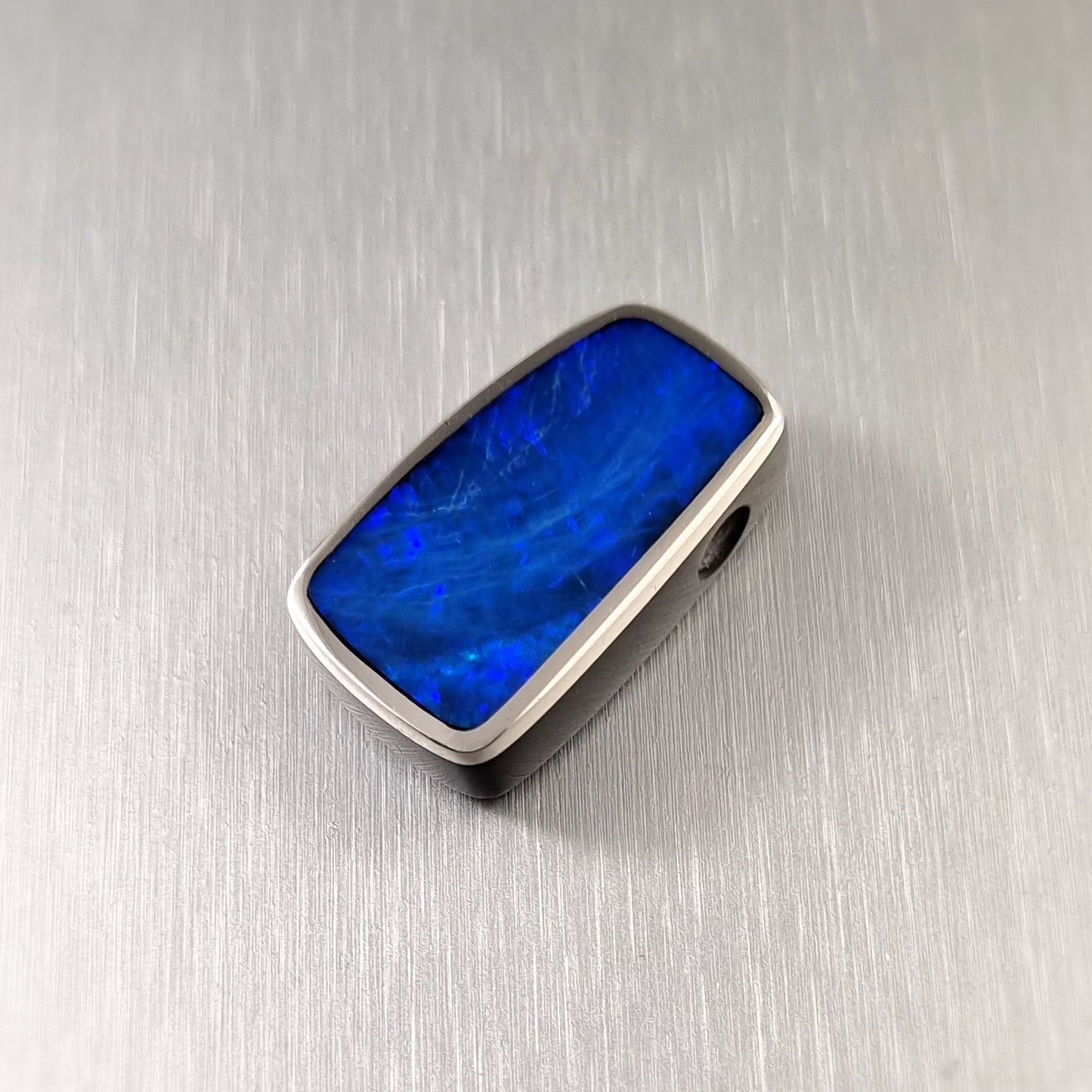 Coober Pedy Opal and Obsidian Pendant
