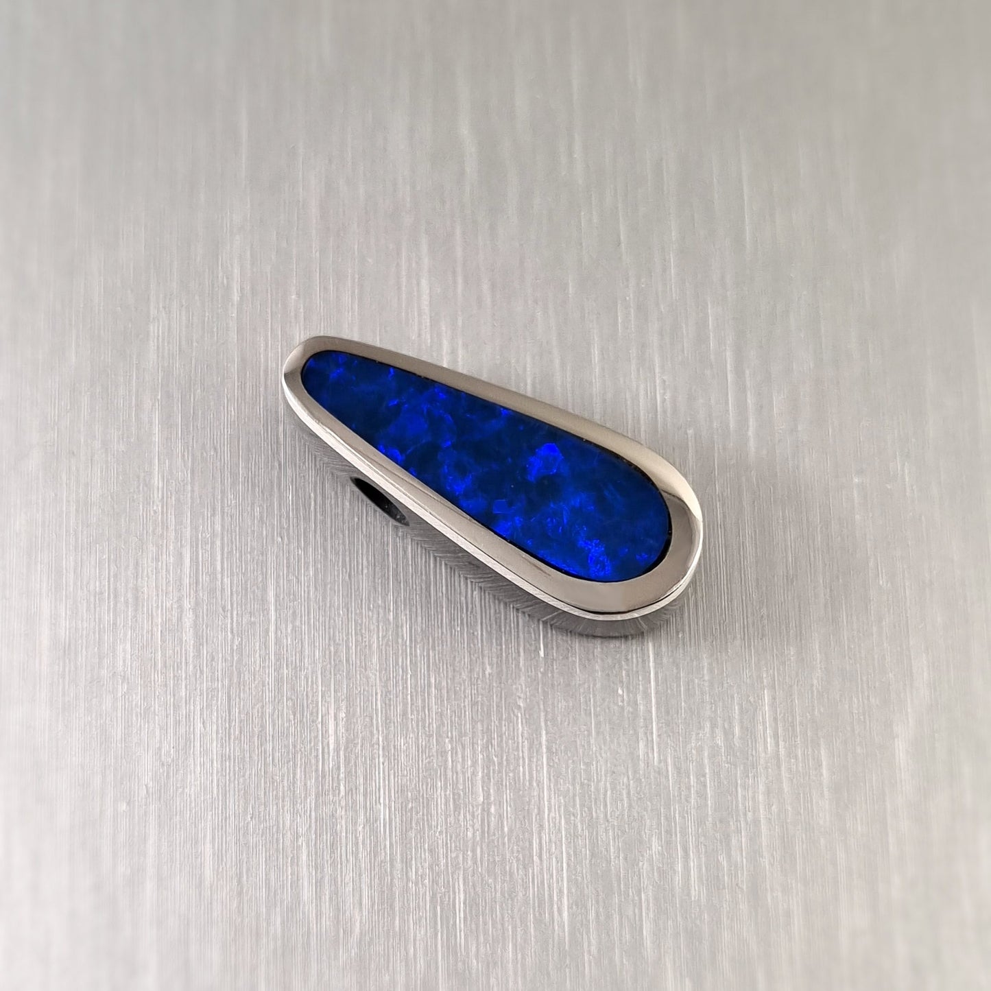 Coober Pedy Opal and Obsidian Pendant