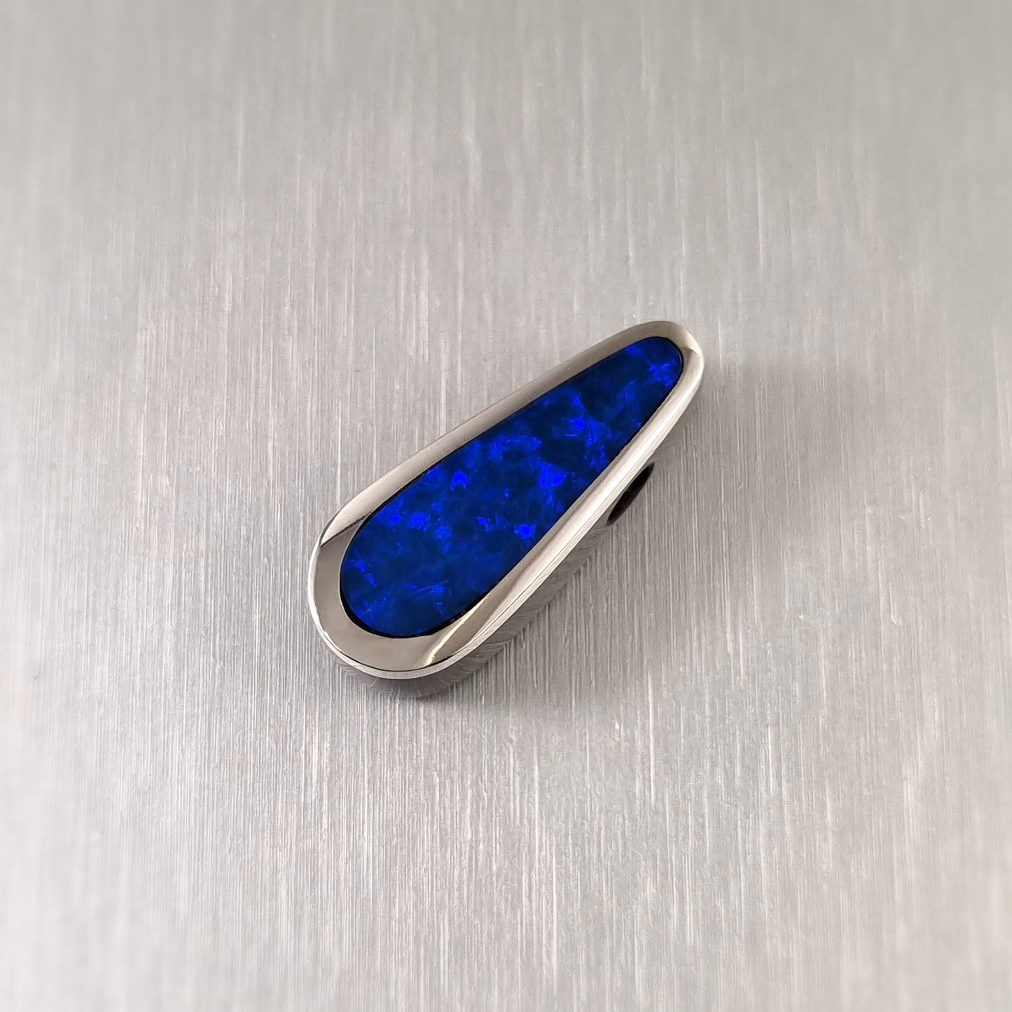 Coober Pedy Opal and Obsidian Pendant