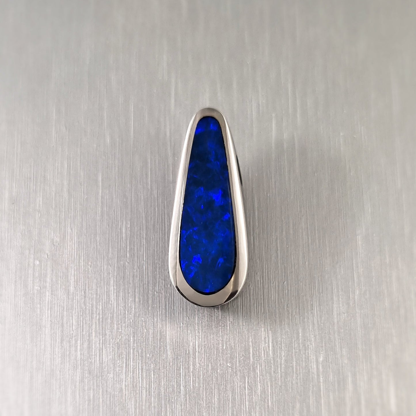 Coober Pedy Opal and Obsidian Pendant