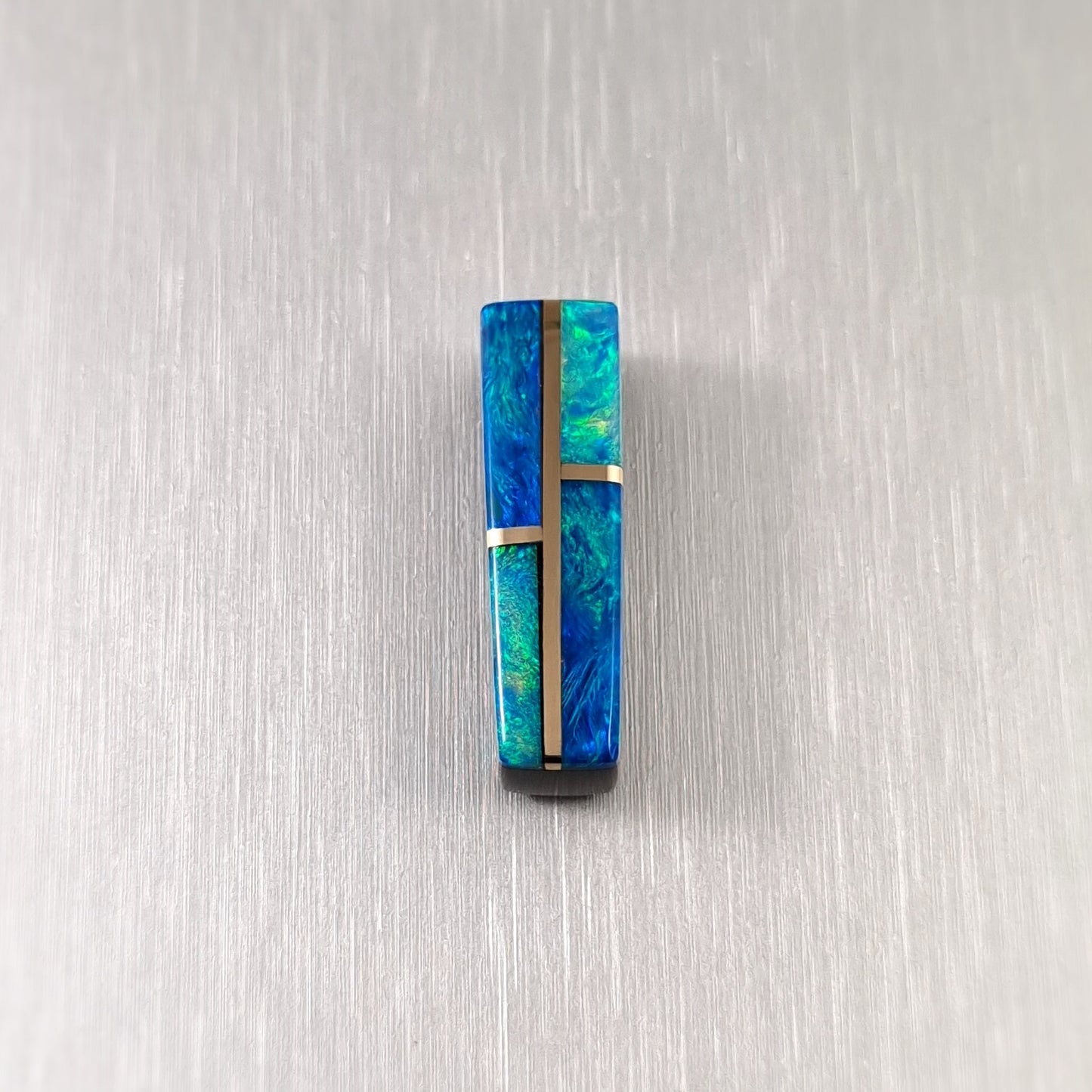 Coober Pedy Opal and Obsidian Pendant
