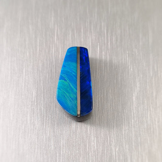 Coober Pedy Opal and Obsidian Pendant