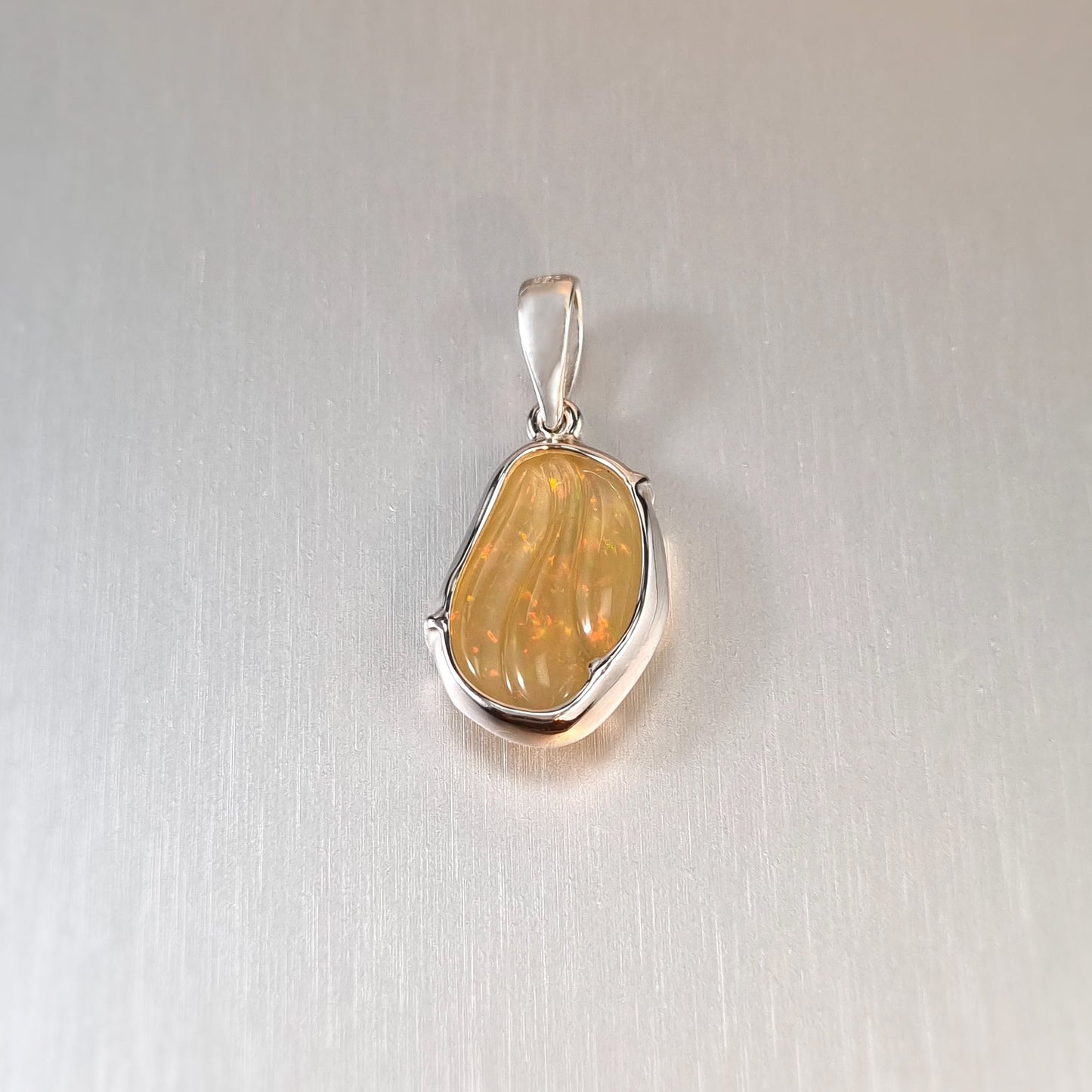 Coober Pedy Solid Opal Pendant