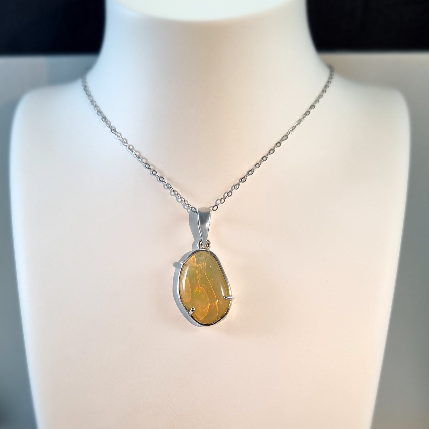 Coober Pedy Solid Opal Pendant