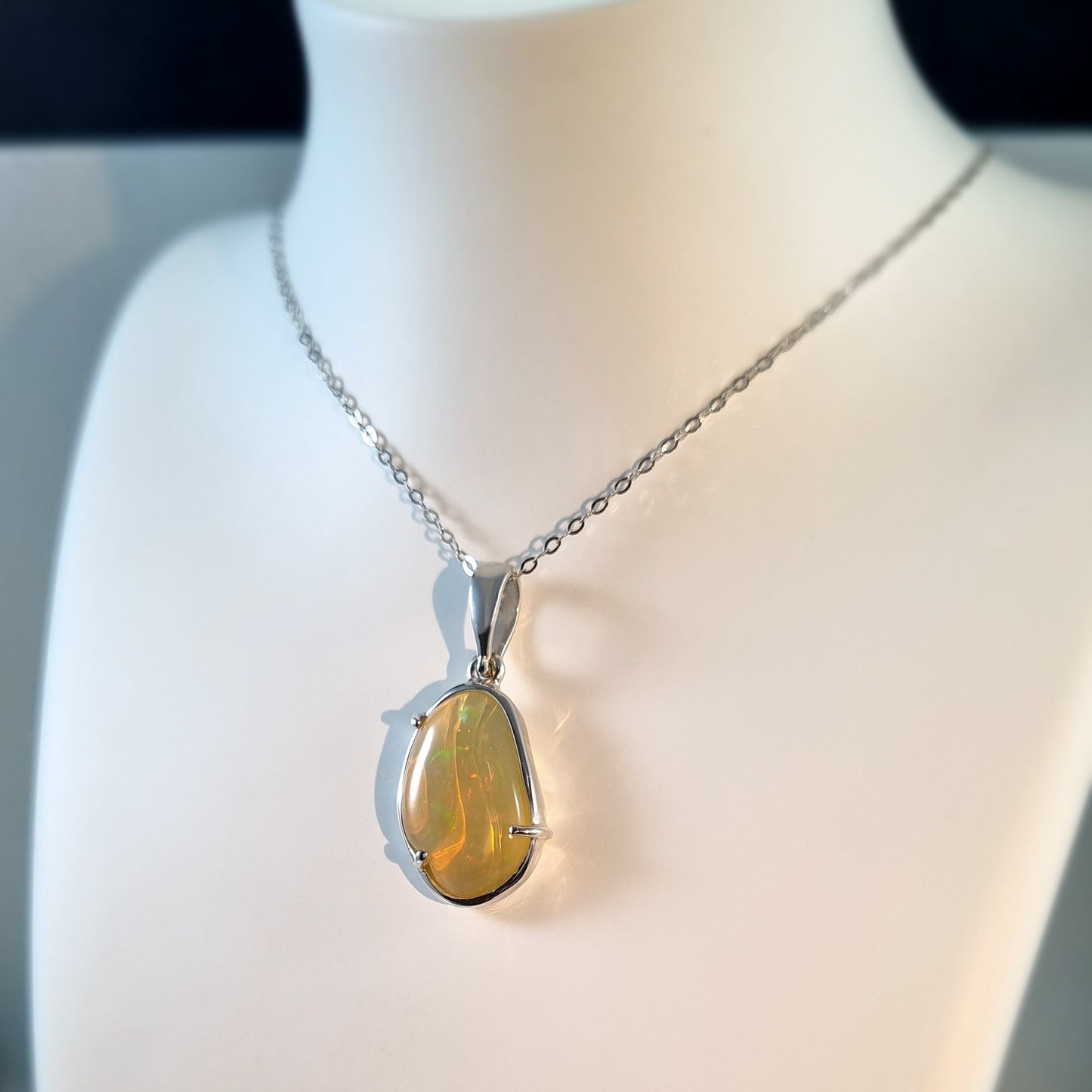 Coober Pedy Solid Opal Pendant