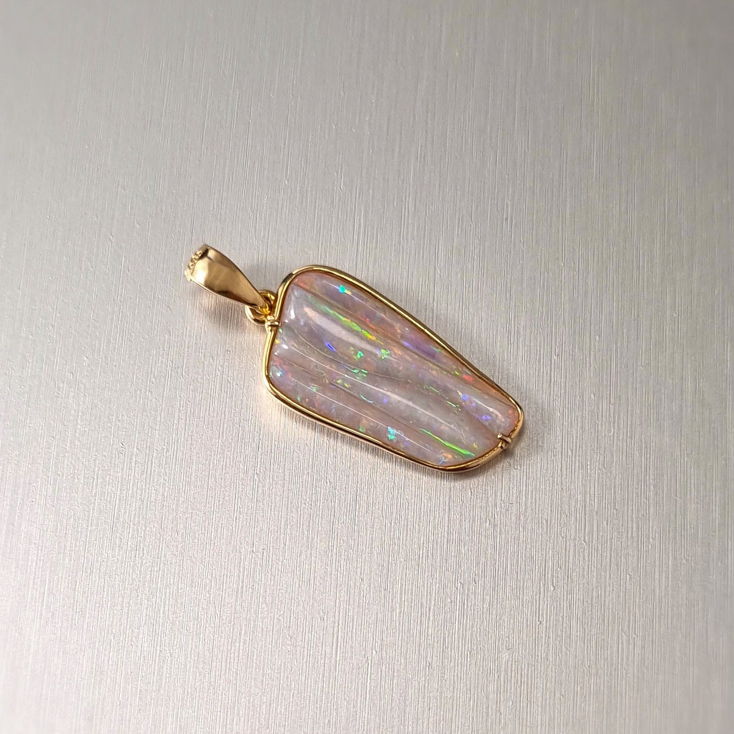 Coober Pedy Solid Opal Pendant