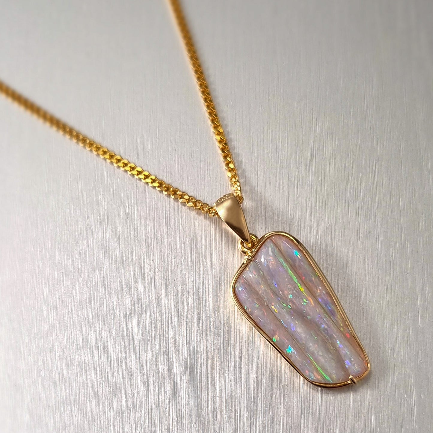 Coober Pedy Solid Opal Pendant