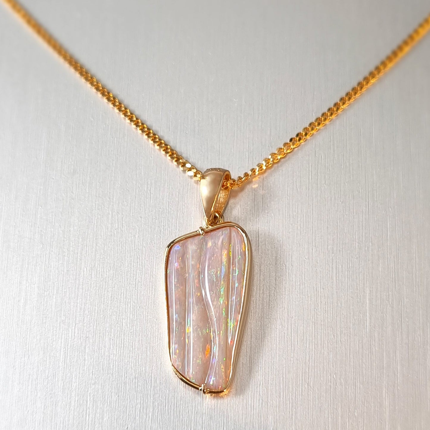 Coober Pedy Solid Opal Pendant