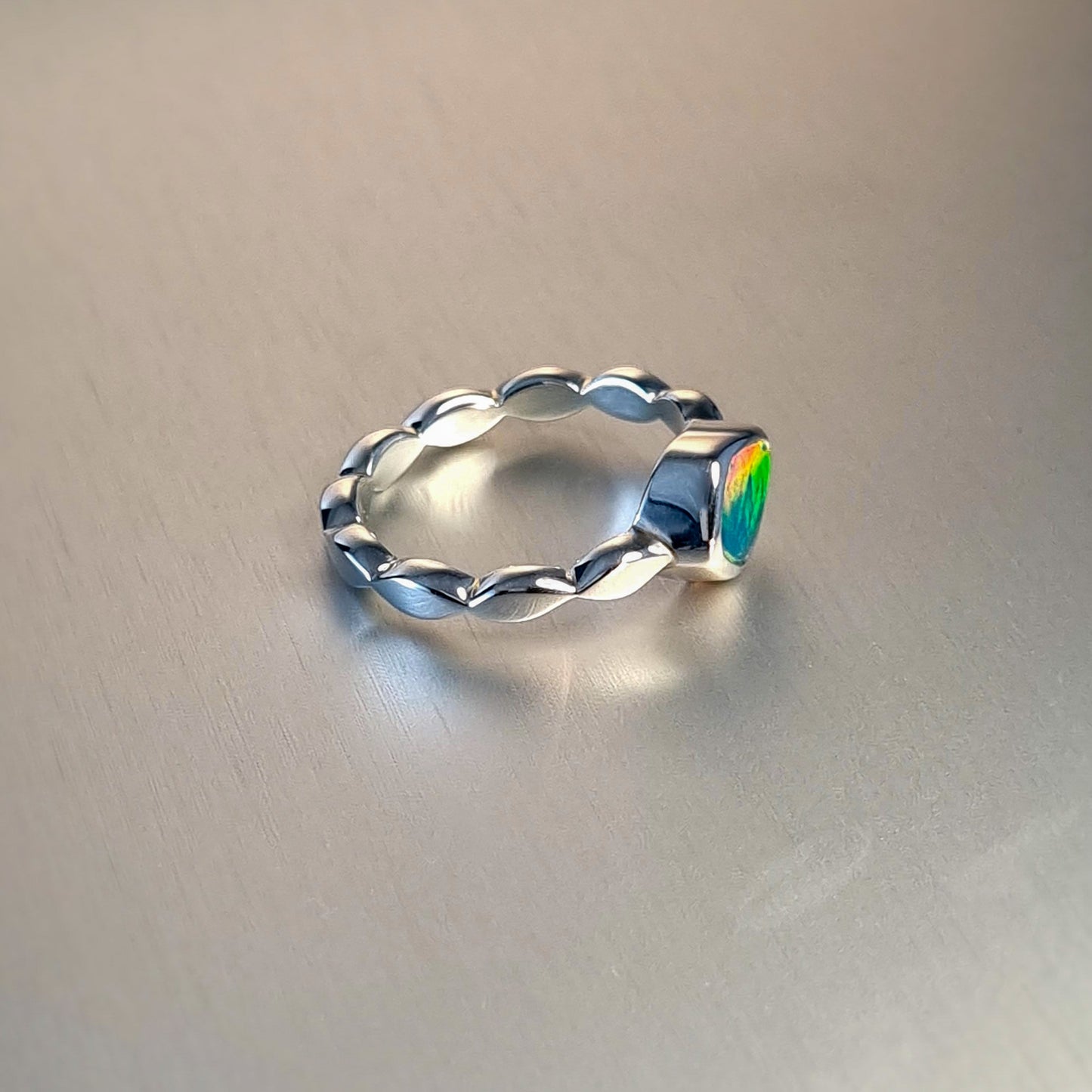 Opal Doublet Ring