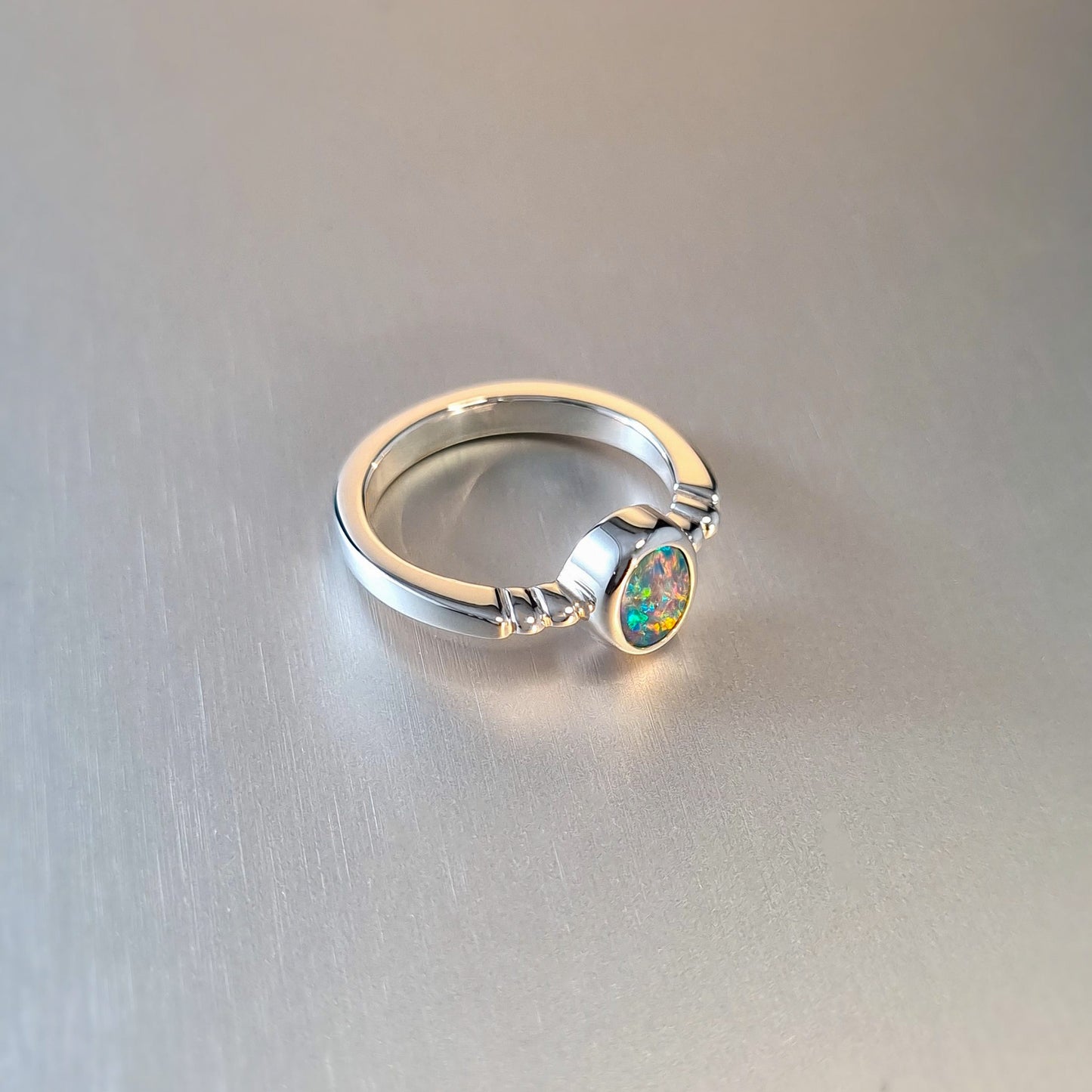 Opal Doublet Ring