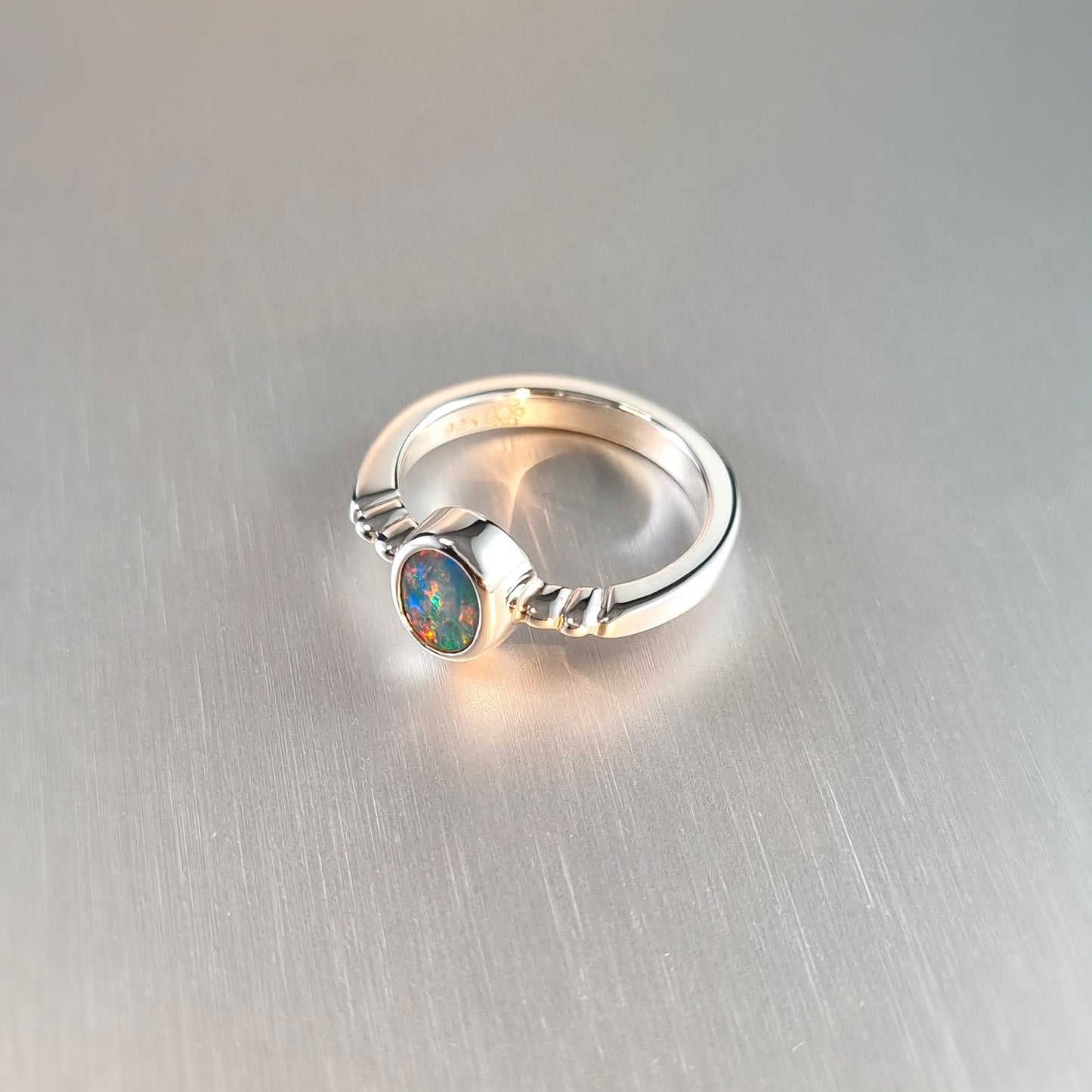 Opal Doublet Ring