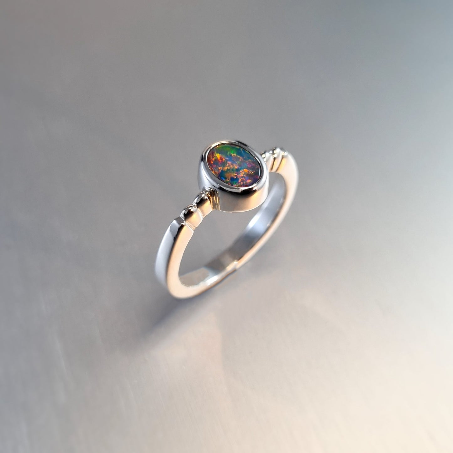 Opal Doublet Ring