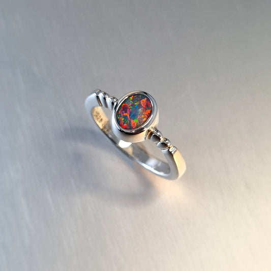 Opal Doublet Ring