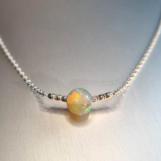 Opal Bead Pendant