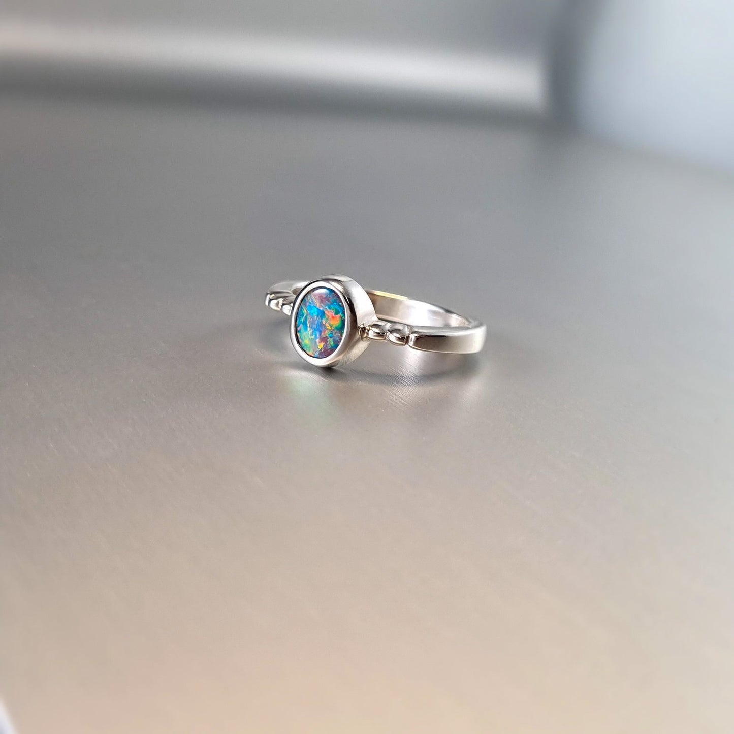 Opal Doublet Ring