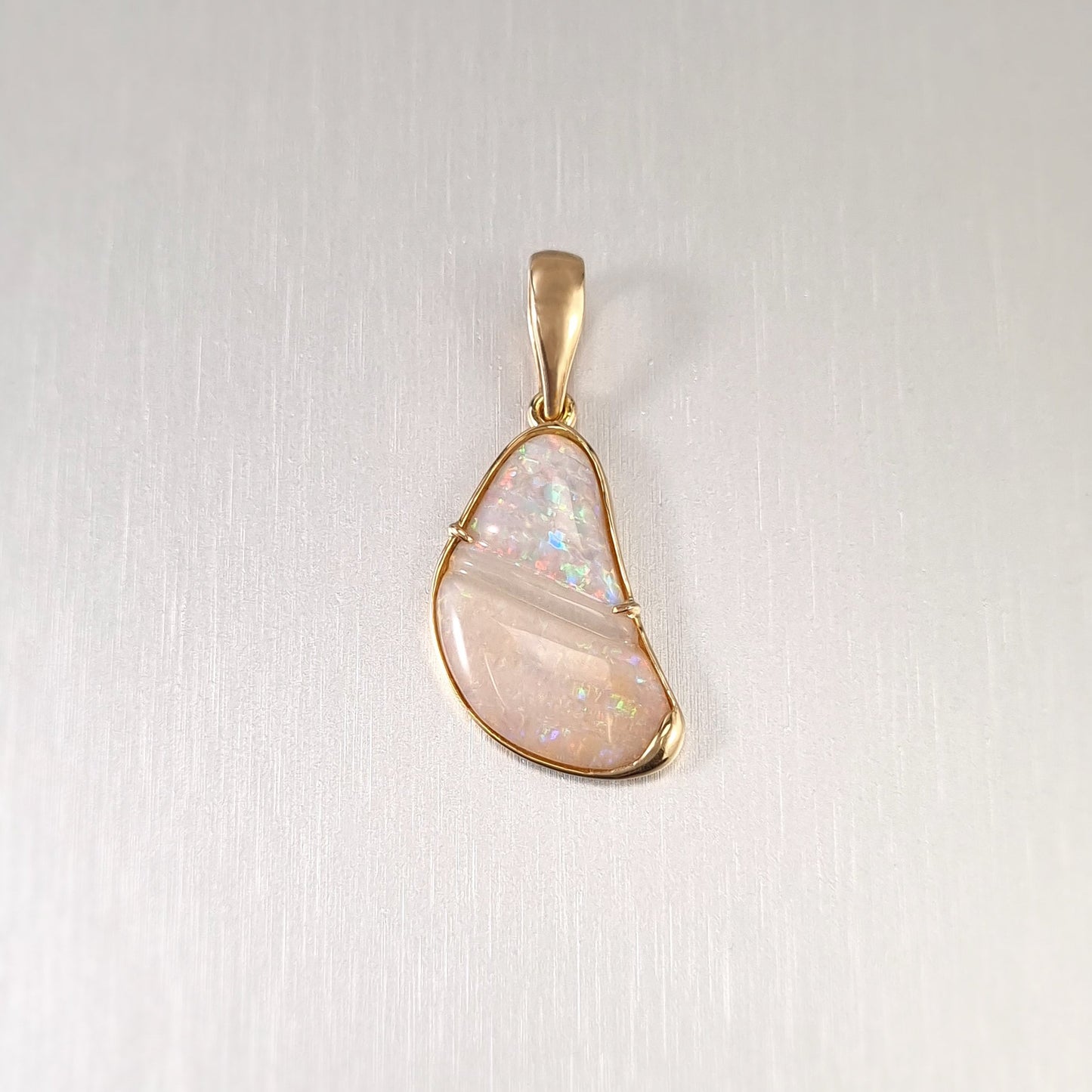 Coober Pedy Solid Opal Pendant