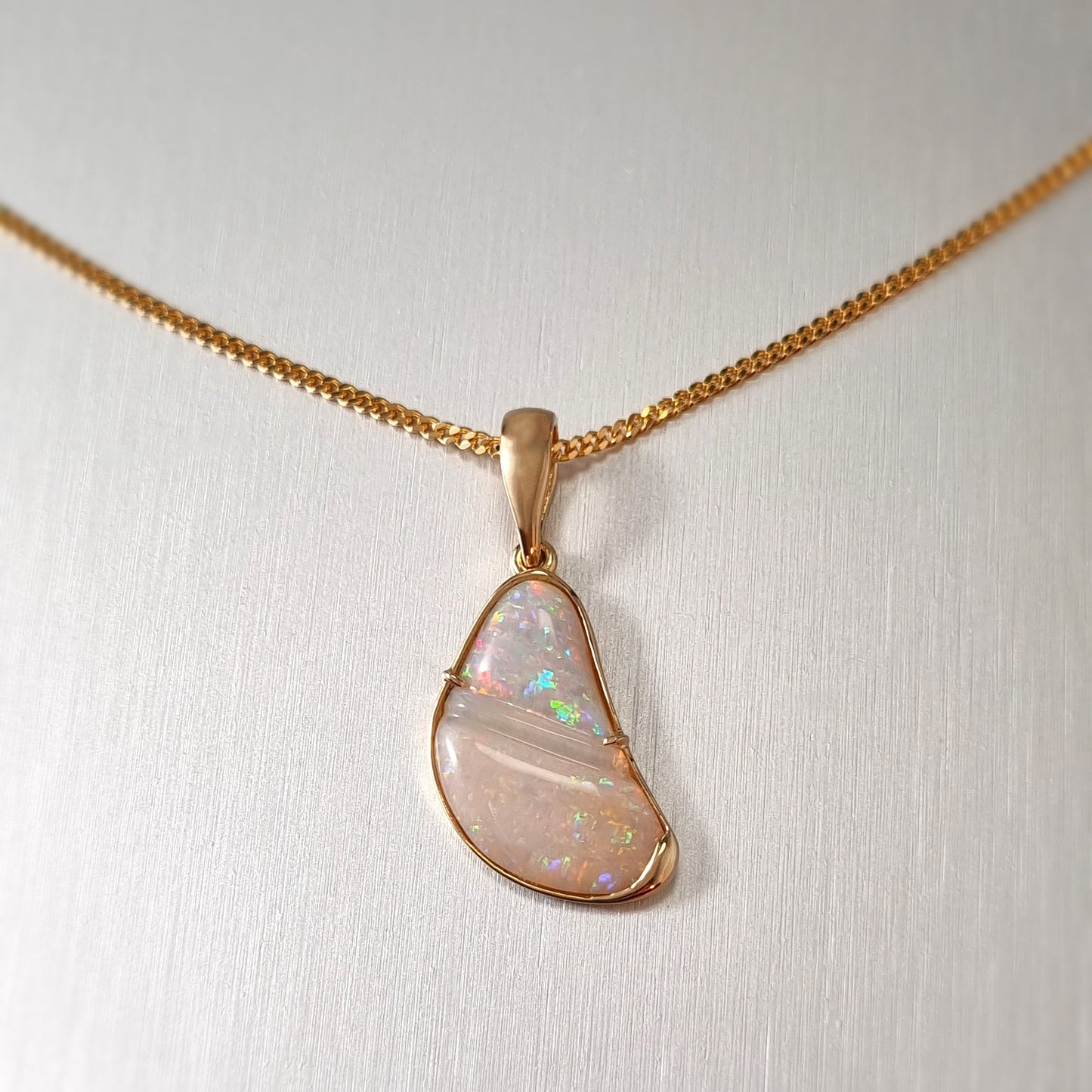 Coober Pedy Solid Opal Pendant