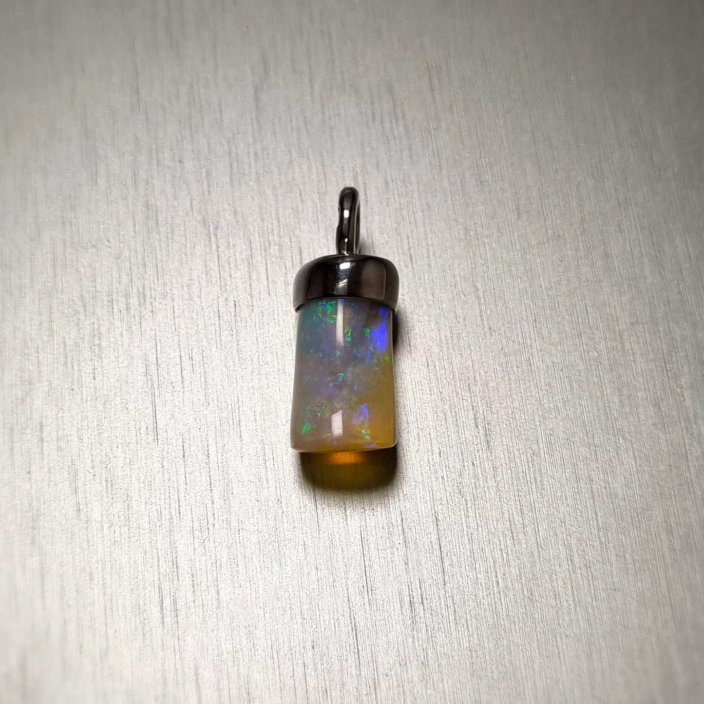 Sterling Silver Opalised Belemnite Pendant