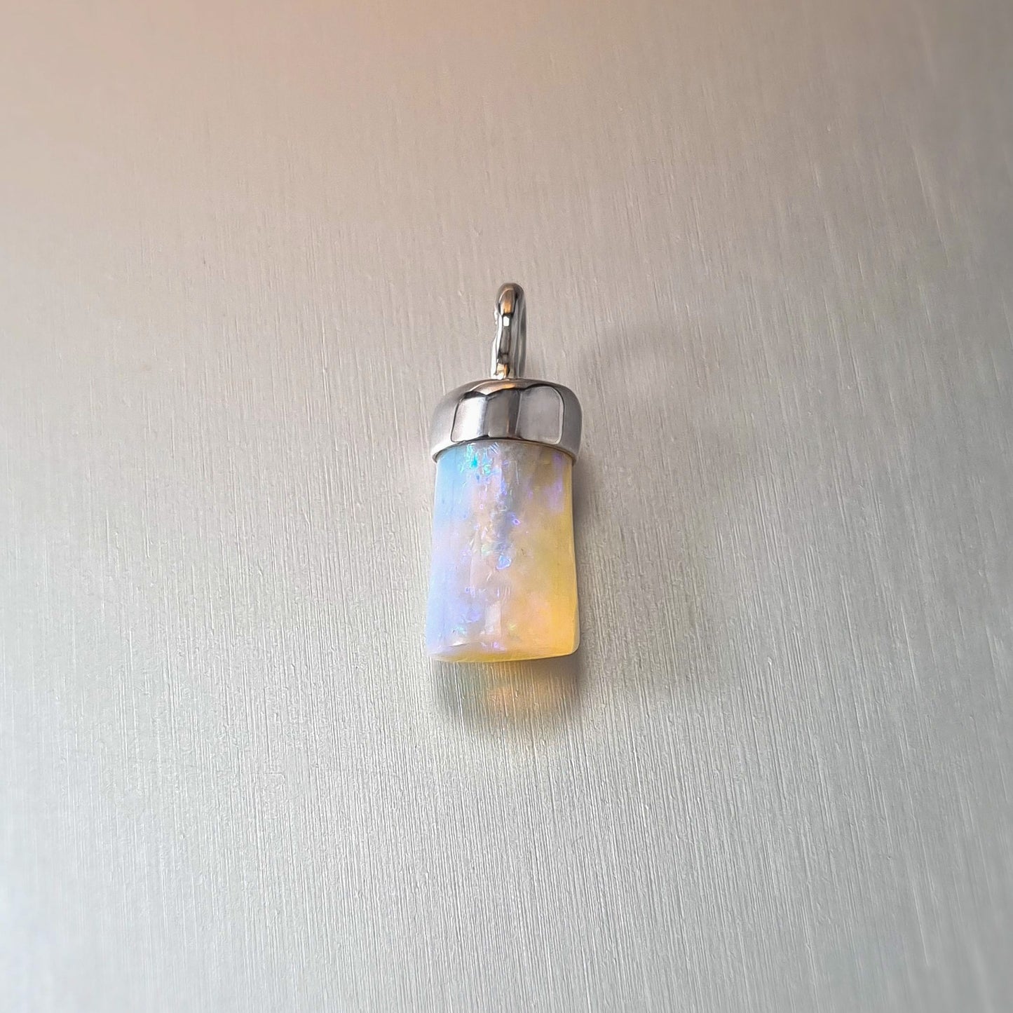 Sterling Silver Opalised Belemnite Pendant