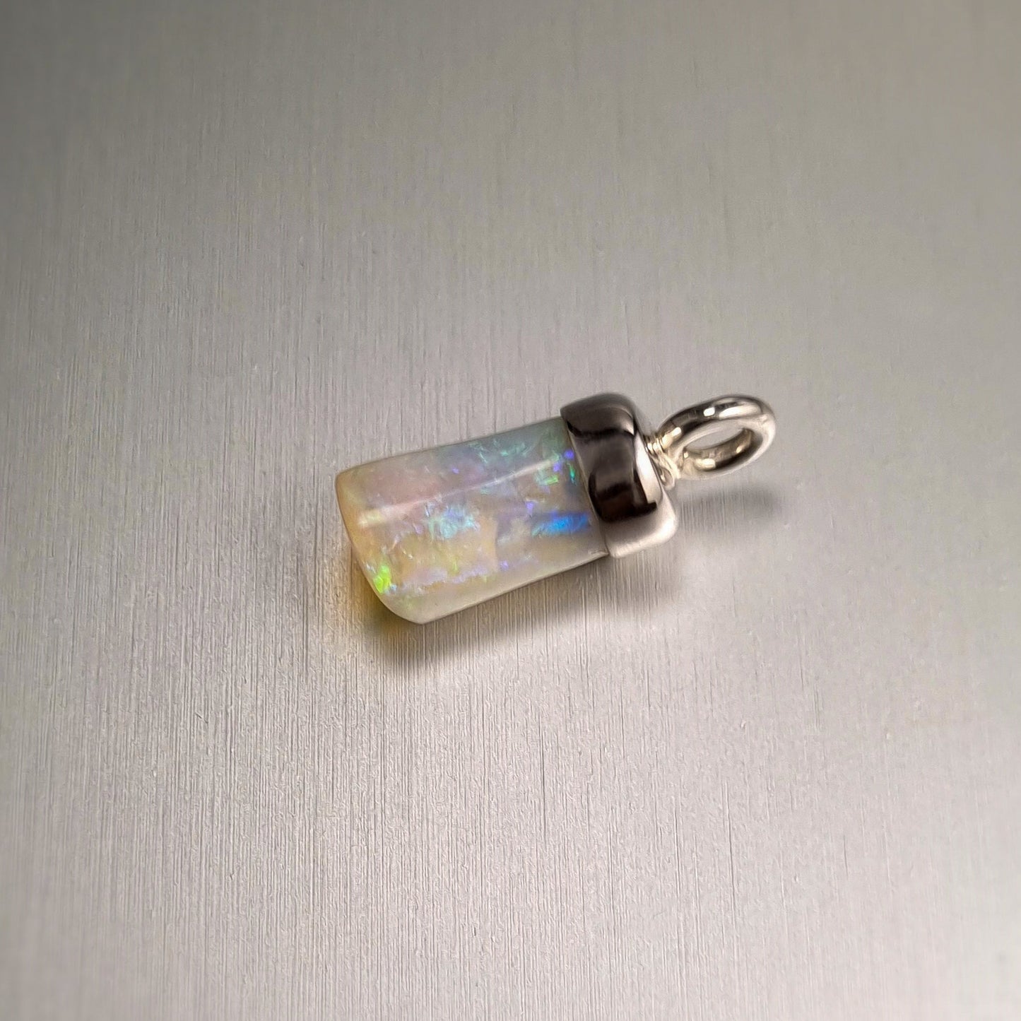 Sterling Silver Opalised Belemnite Pendant