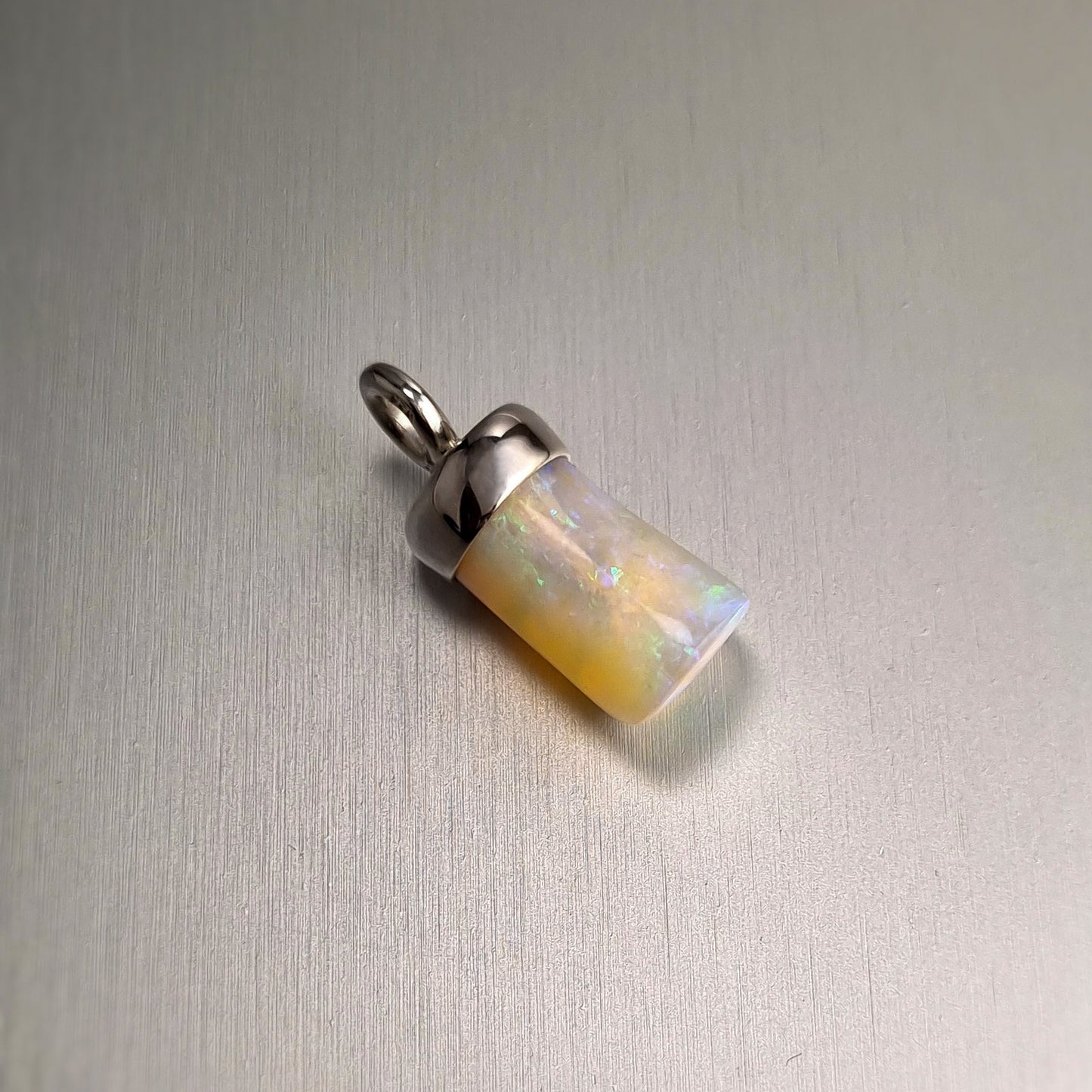 Sterling Silver Opalised Belemnite Pendant