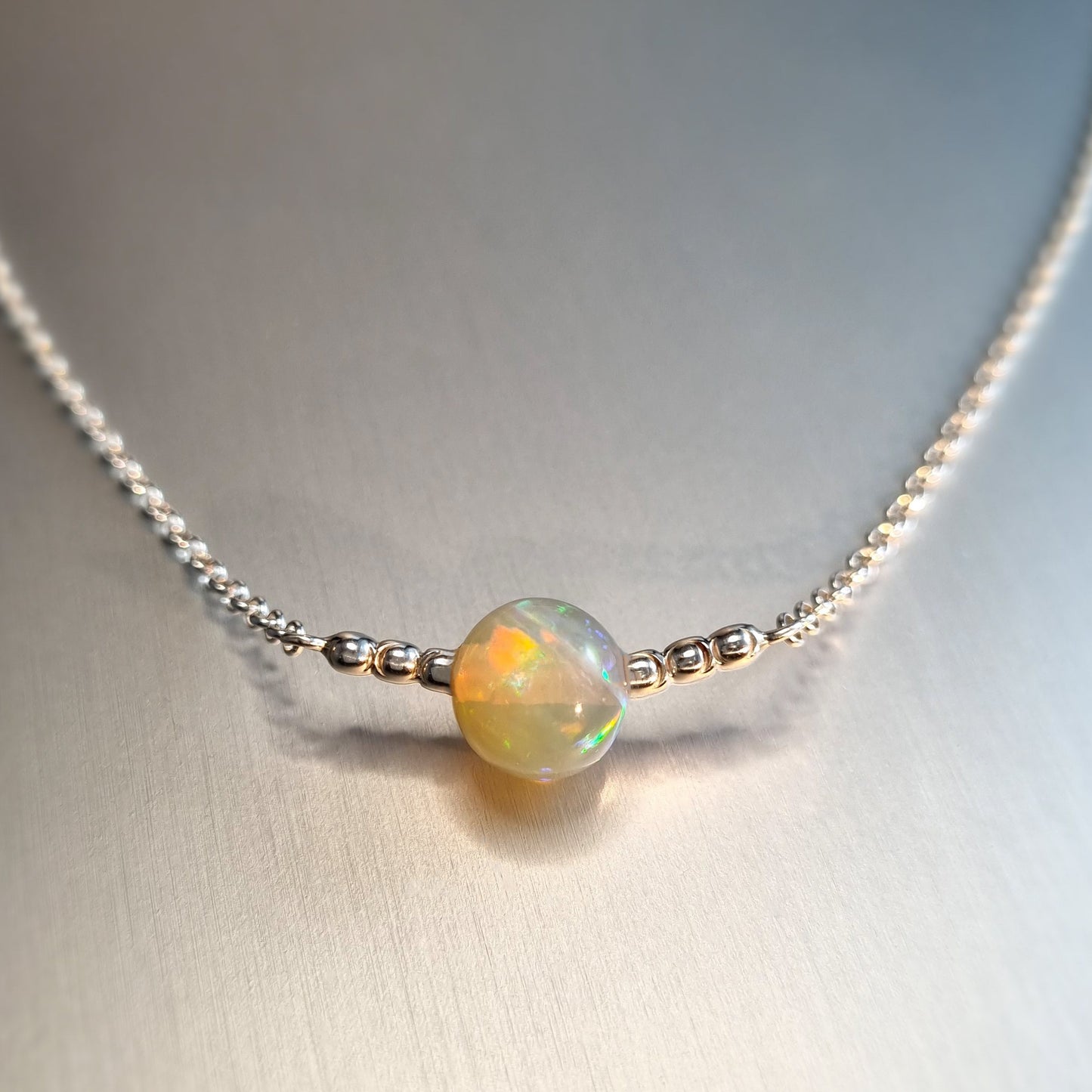 Opal Bead Pendant