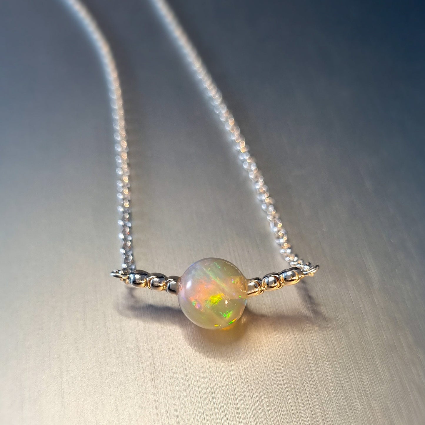 Opal Bead Pendant