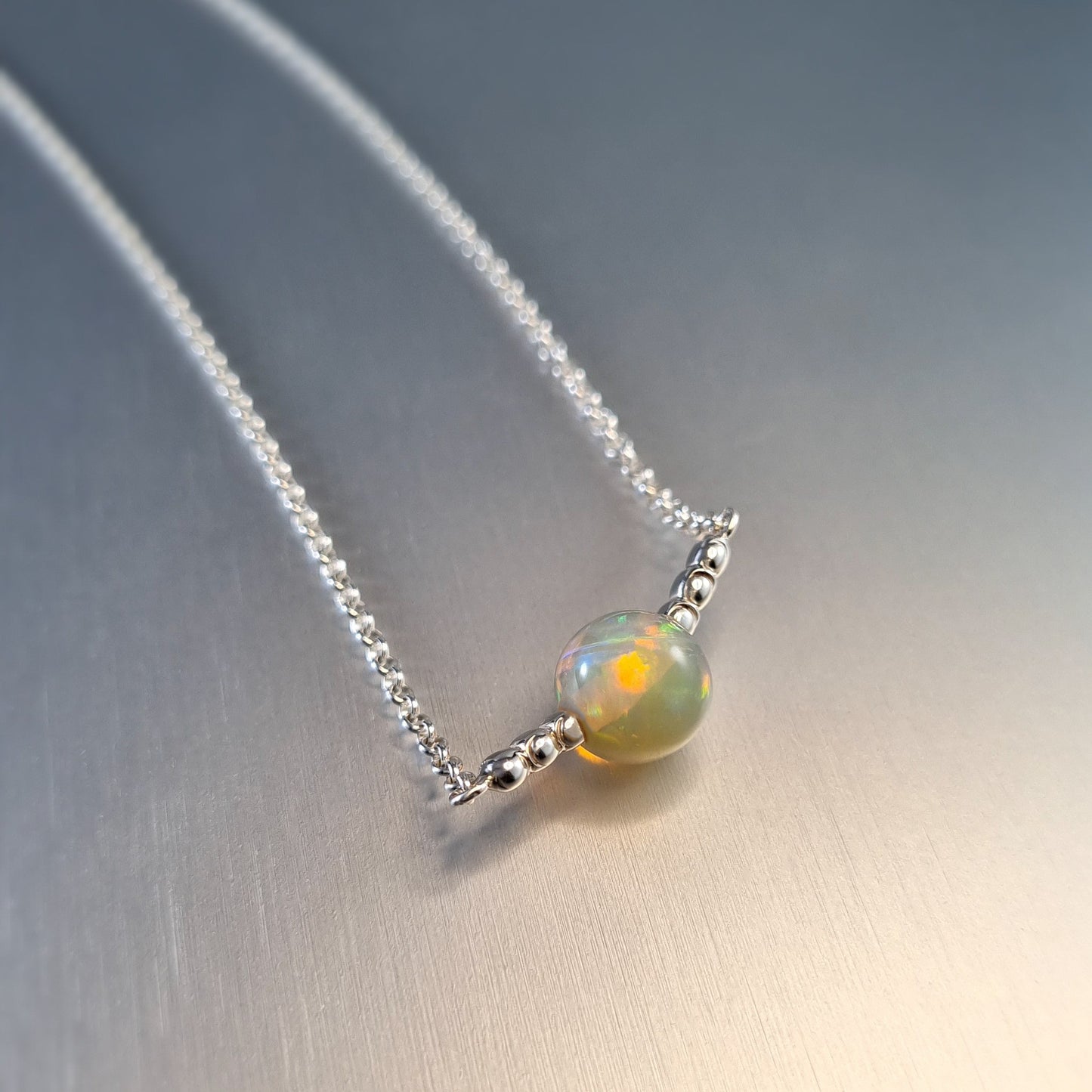 Opal Bead Pendant