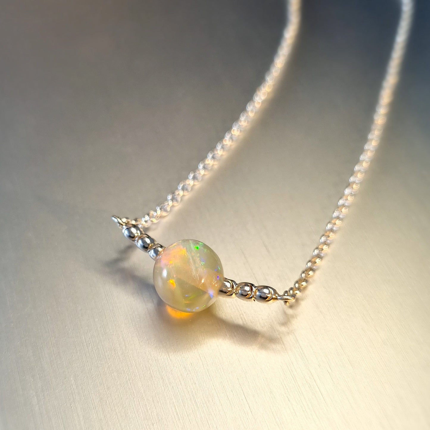 Opal Bead Pendant